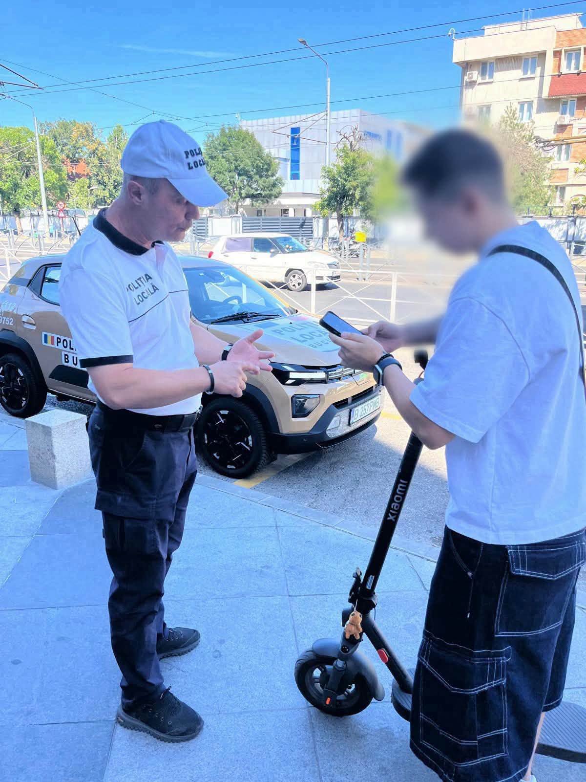 Organizăm acțiuni privind circulația, în special pe trotinetele electrice