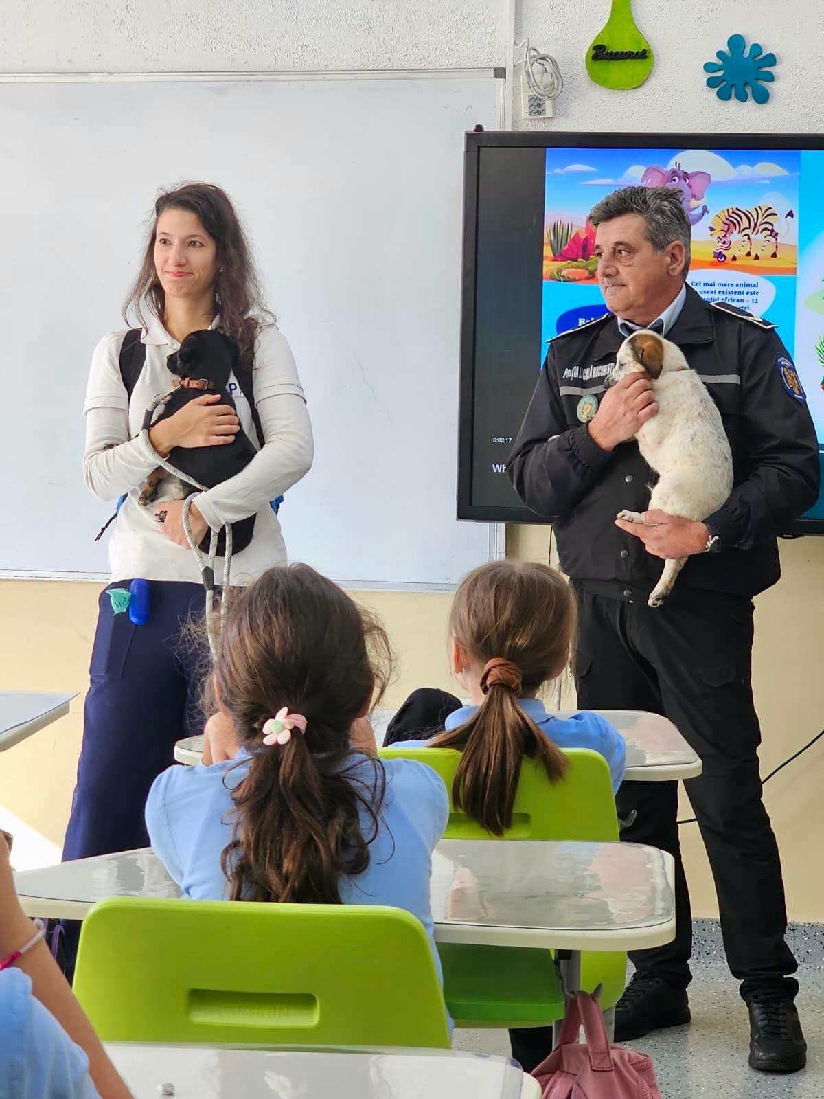 Copiii au învățat că un cățel nu este o jucărie